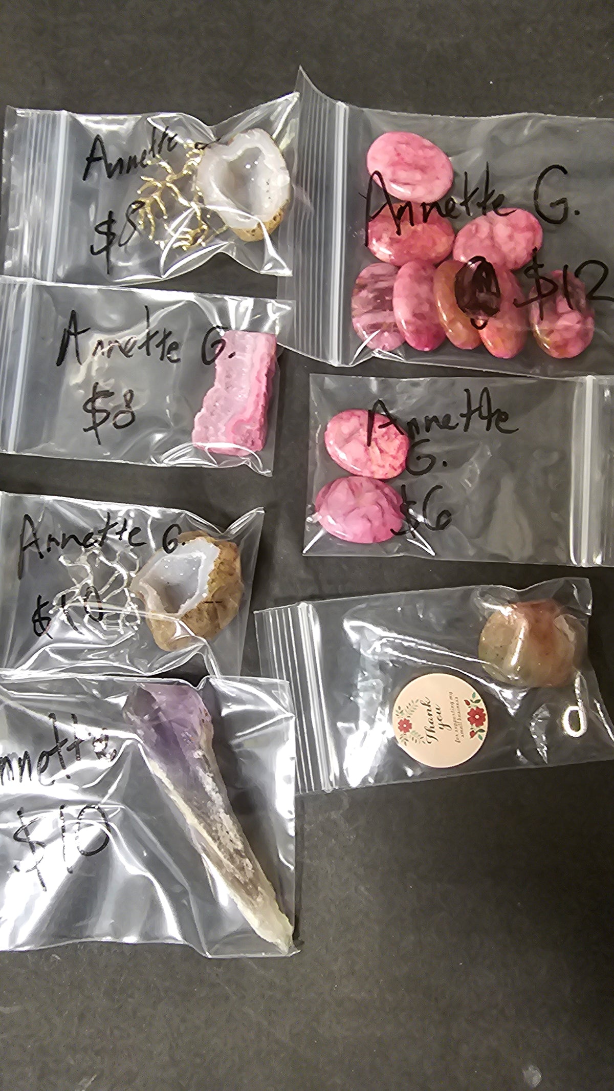 Annette 10/12 $54-$5=$49