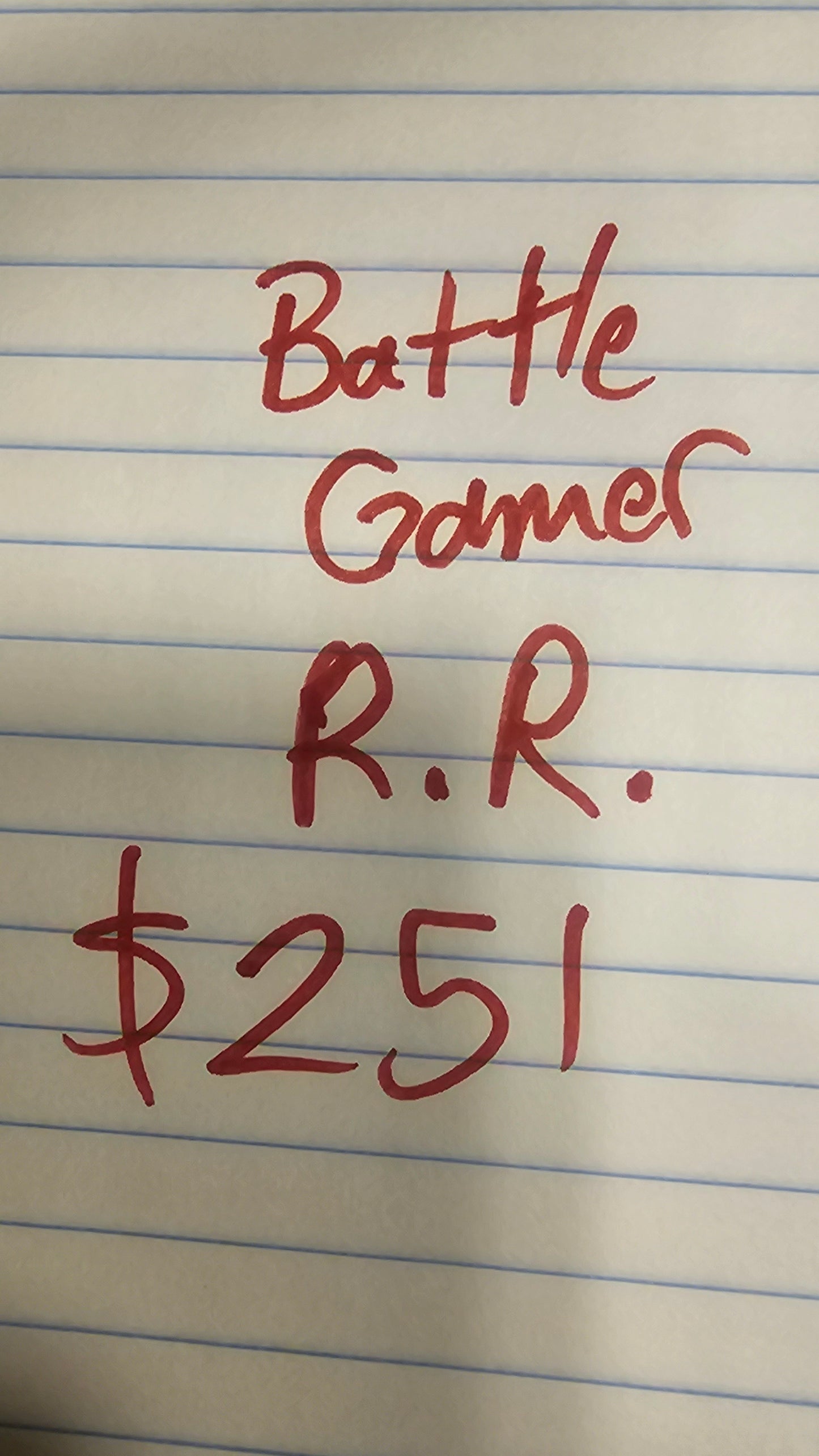 Battle Gamer at 251 (RR)