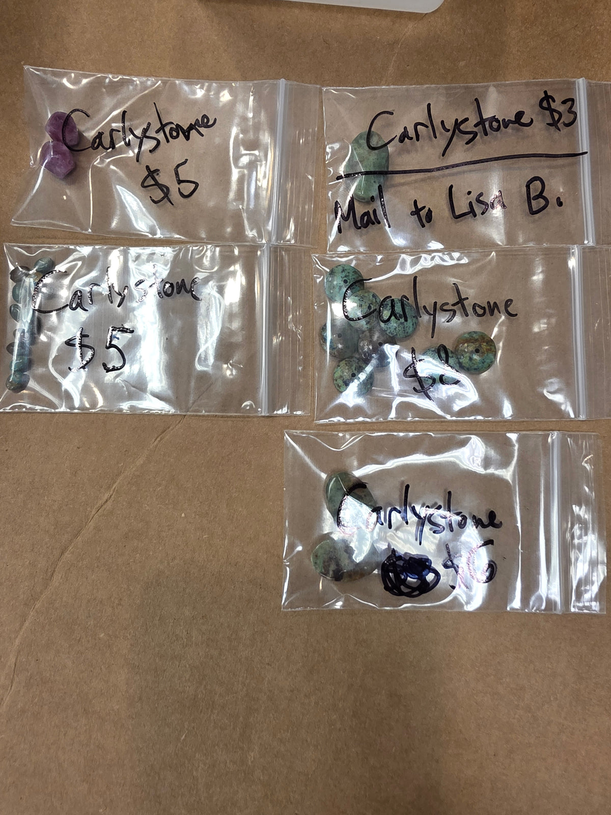 Carlystone 9/25 $27
