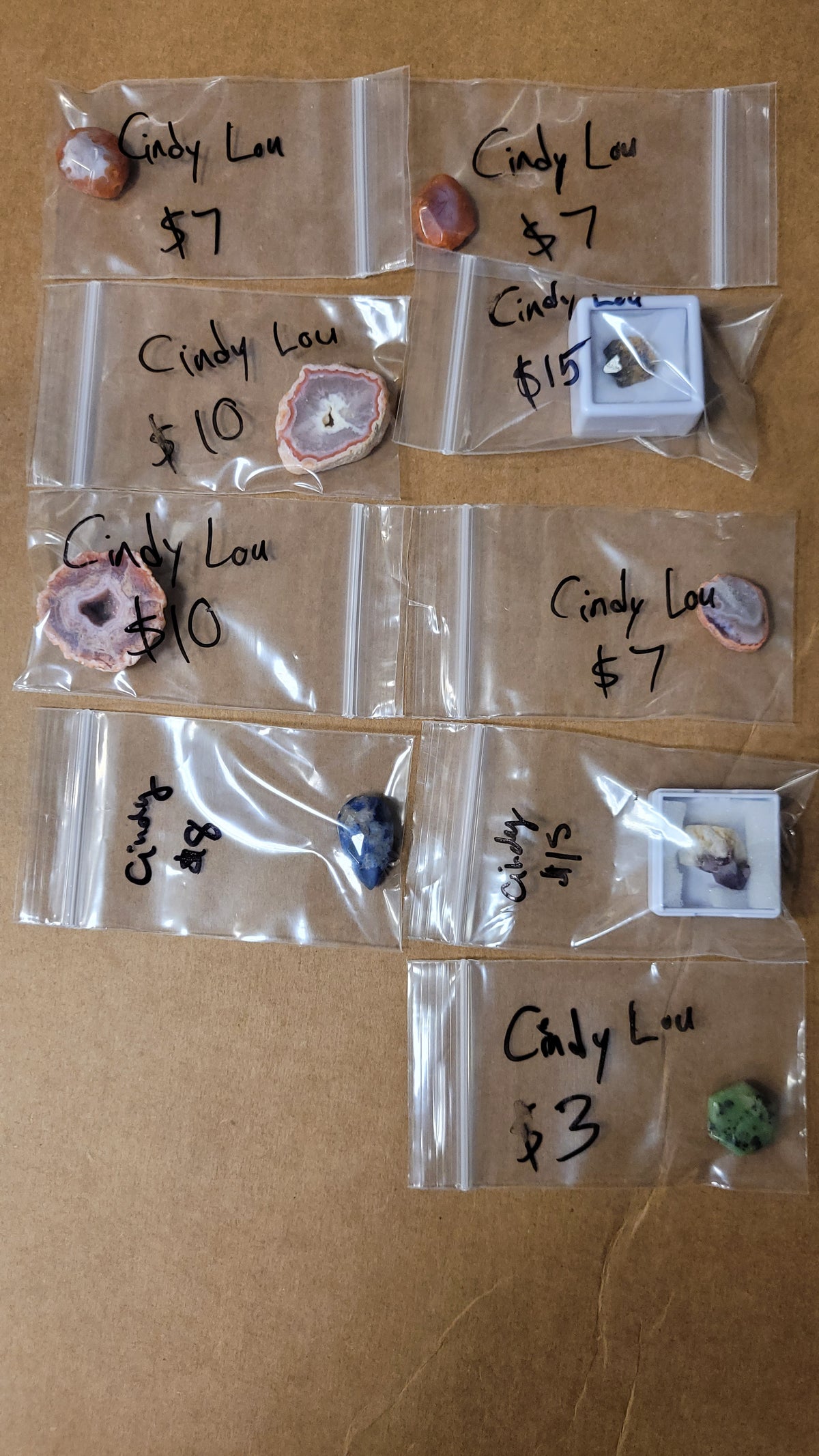 Cindy Lou 10/4 $82-$5=$77