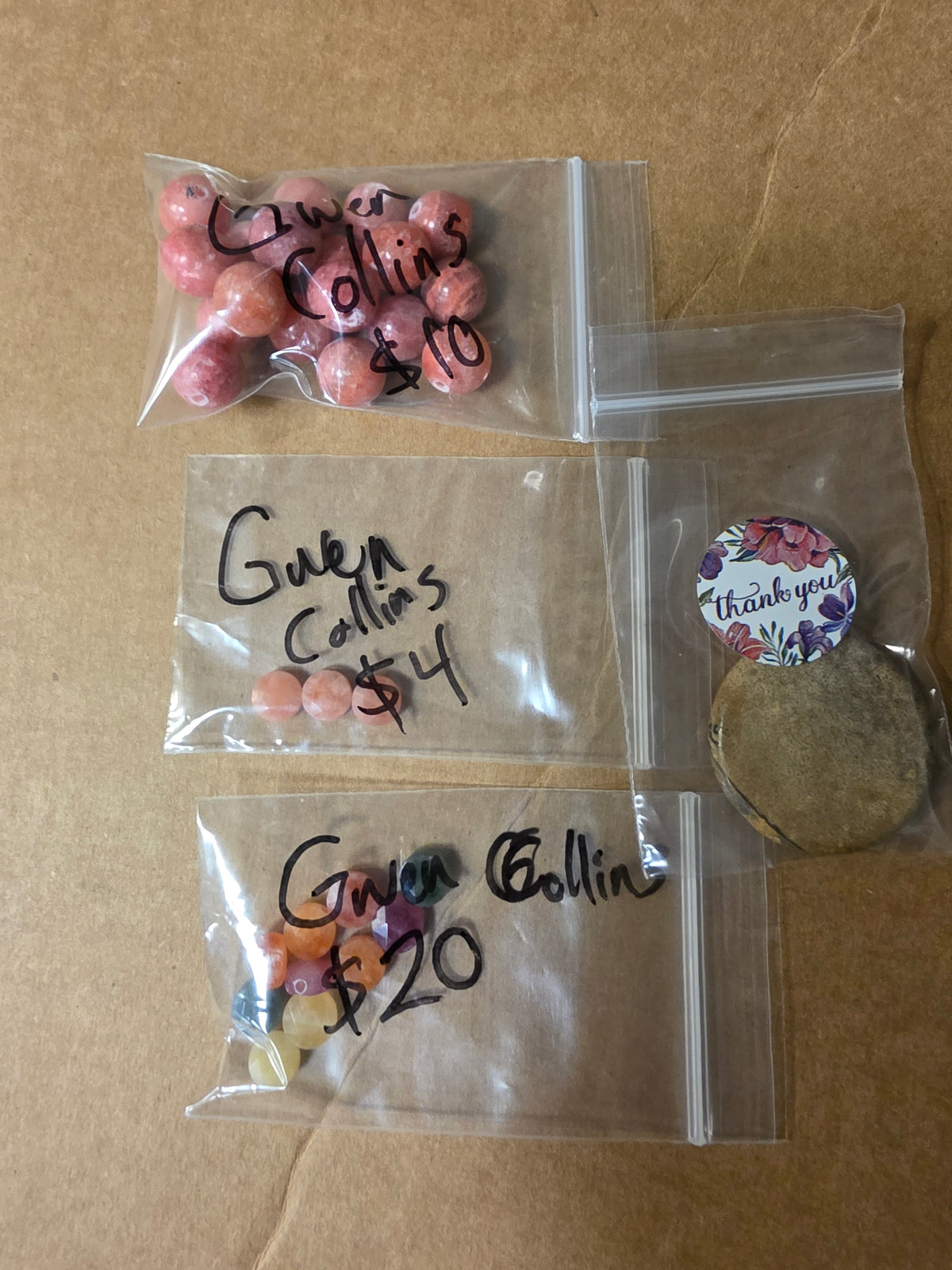 Gwen 10/2 $34-$5=$29