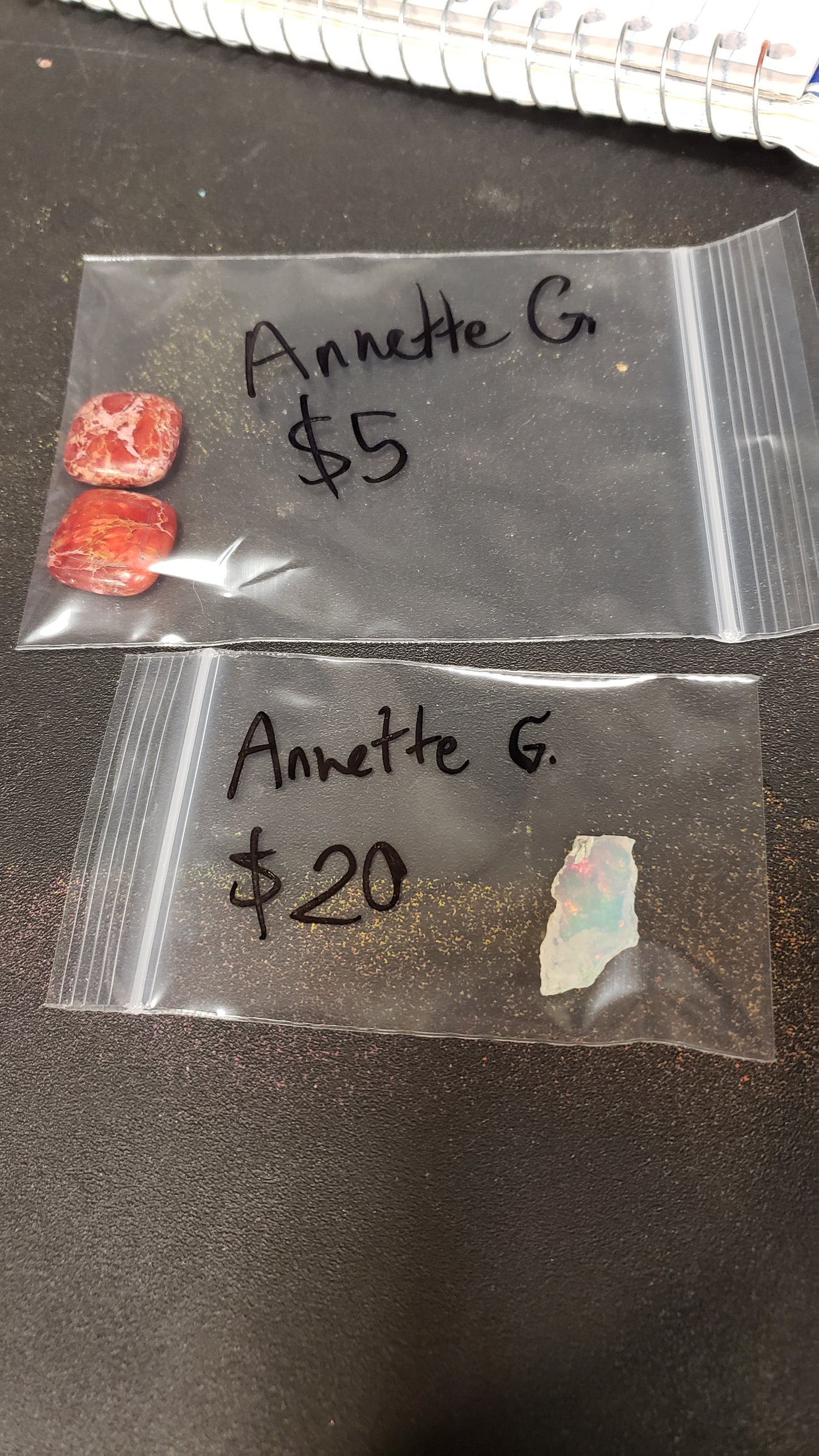 Annette 6/2 1)$25 -5