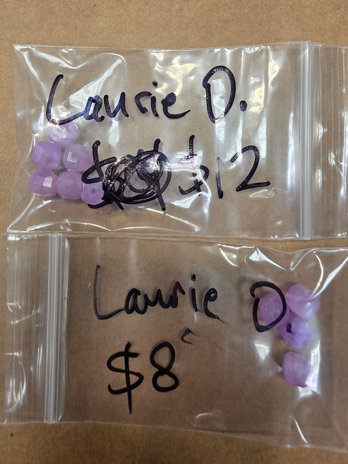 Laurie D. 9/27 $20