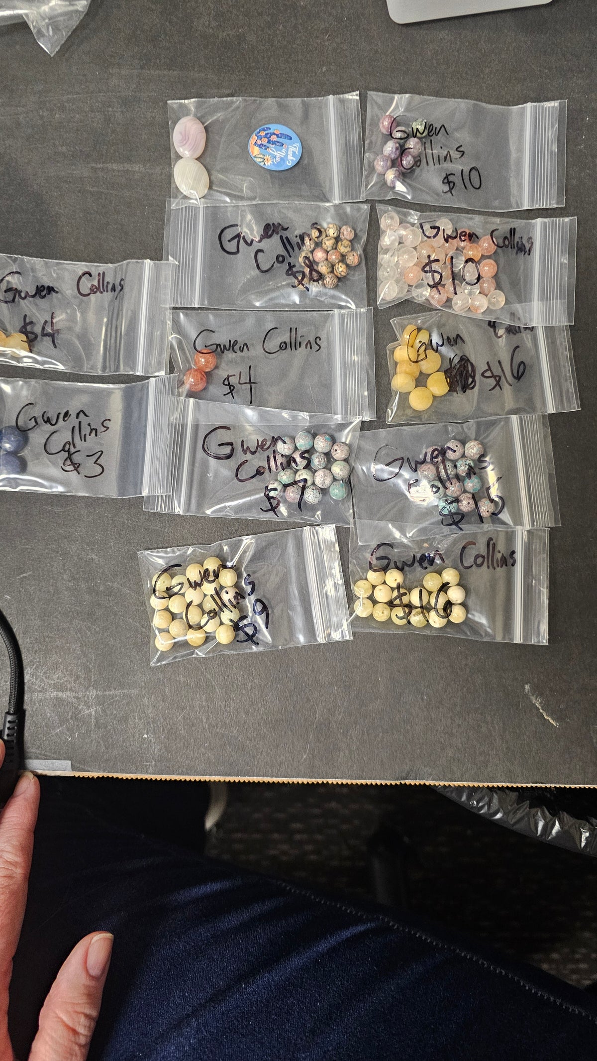 Gwen 10/9 $102-$15=87
