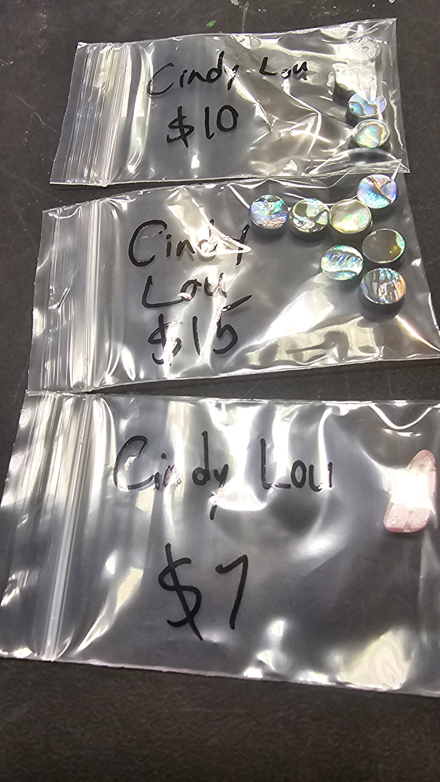 Cindy Lou 7/26 $32